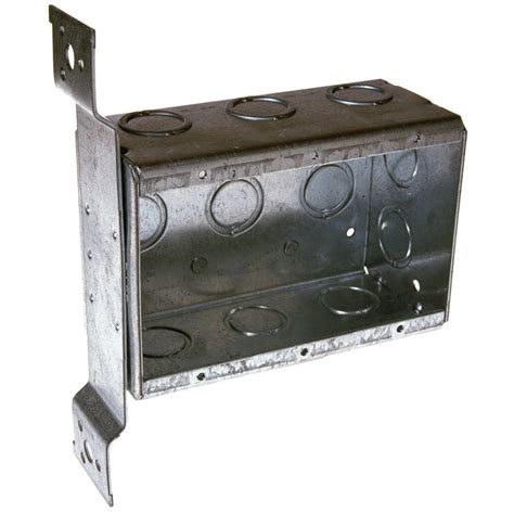 3 gang steel box|shallow 3 gang electrical box.